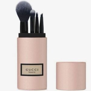 NWT Gucci Beauty Pink Makeup Brush 5 Piece Set